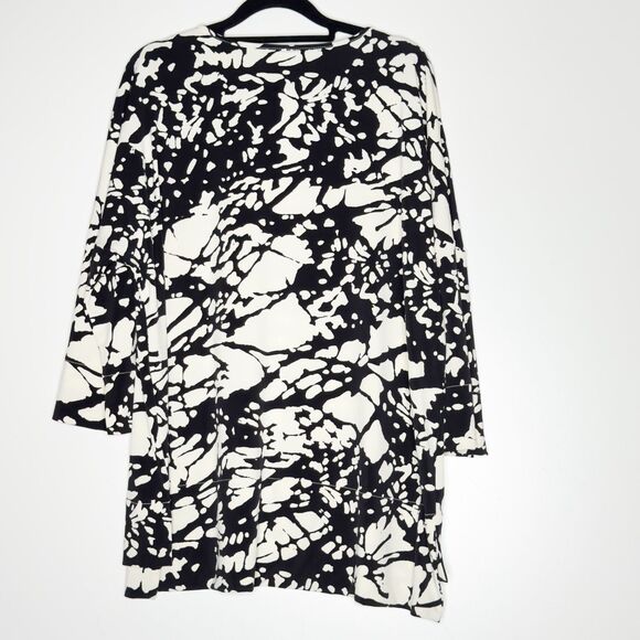 Chico's Travelers Geometric Print Top Women's Size Small (Chico's Size 0) - Picture 2 of 9